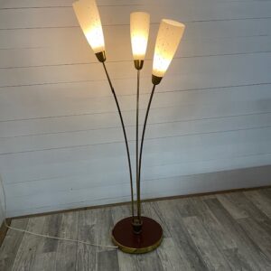 B-Nr. 3 = Vintage Floorlamp by Kamenicky Senov with 2 Coloured Glass +-1930