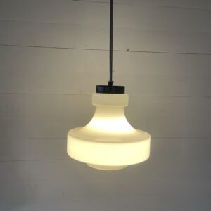 B-34   Vintage Ceilinglamp Milkglass +- 1970