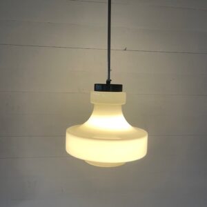 B-Nr.34   Vintage Ceilinglamp Milkglass +- 1970