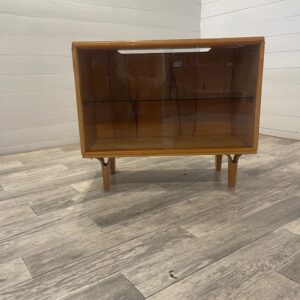 A-Nr.41 Vintage Retro Sideboard by Novy Domov with Glass Sliding Doors +-1970