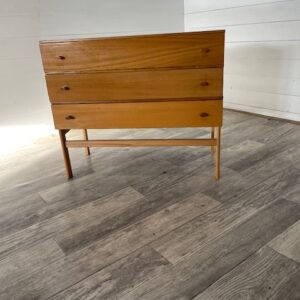 A-Nr. 95  Vintage 3 Drawer Chest of Drawers by Jitona +-1970