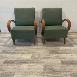 C-Nr. 7 Original Art-Deco Mad-Man Relex Chairs by Jidrich Halabala Model 'C ' 1920-1940
