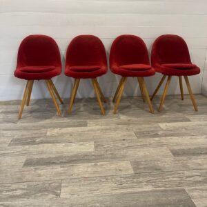 C-Nr.13 Original 4 Lollypop Dining Chairs by Navratil for Vertex +-1960