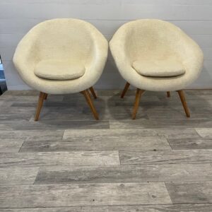 C-Nr. 18  Vintage new Upholstery Chairs by Navratil +-1950