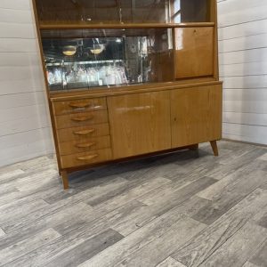 A- 280 Vintage Secretaire / Bar / Show / Bookcase by Tatra Nabytok Pravenec +- 1970