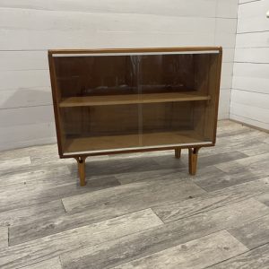 A- 297  Vintage-Retro Komode with Glass Sliding Doors by Tatra Nabytok +-1970