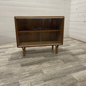 A- 299 Vintage Komode with Glass Sliding Doors by Tatra Nabytok +-1970