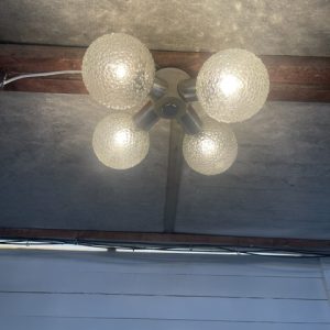 B- 304  Vintage -space Age Sputnik Ceiling Lamp +- 1960 by VEB Erlau [ DE ]