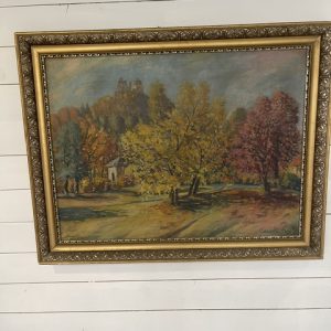 A- 334 Midcentury Painting, Oil on Canvas Real or Not?