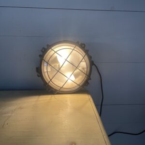 B- 350  Vintage Industrial Round  Wall-Ceiling Lamp made of Cast- Iron +- 1930-1950