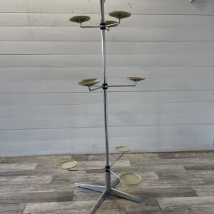 A- 357 Vintage Plant Stand, Chrome and Plastic +-1965
